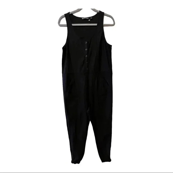 Athleta Farallon Romper Jumpsuit Sleeves Blk Sz 8 - Picture 4 of 15